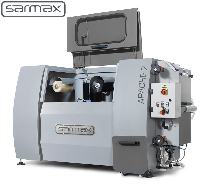 apache timber flow coating machine by sarmax
