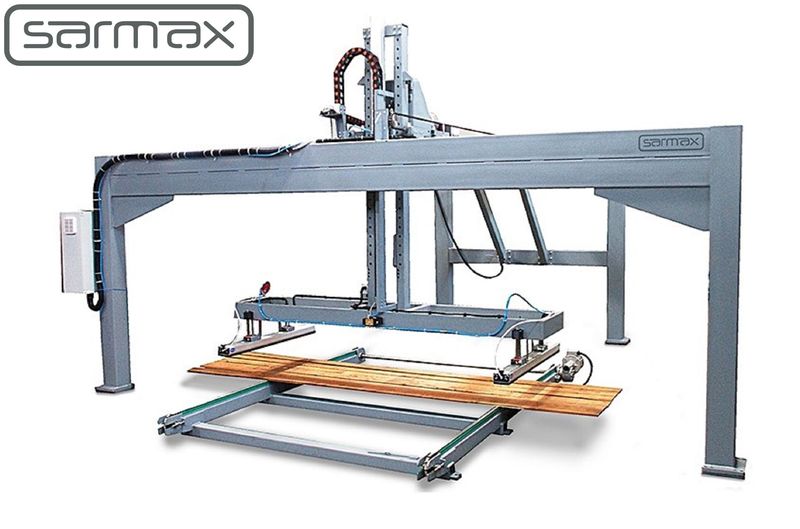 automated loading and handling robots for timber for coating